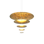 Zathaara Layered Gold Foil Pendant Light - Lamp Outdoor