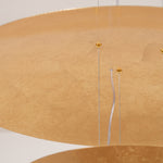 Zathaara Layered Gold Foil Pendant Light - Lamp Outdoor