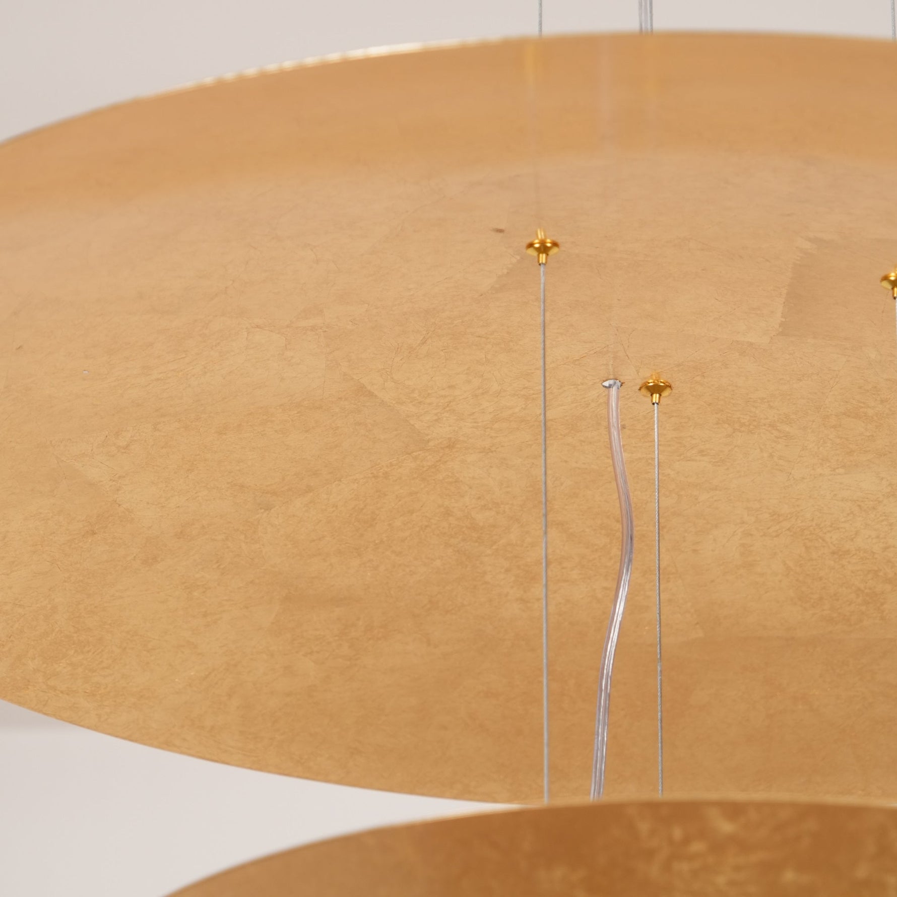 Zathaara Layered Gold Foil Pendant Light - Lamp Outdoor