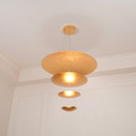 Zathaara Layered Gold Foil Pendant Light - Lamp Outdoor