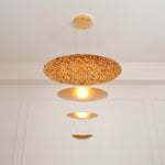 Zathaara Layered Gold Foil Pendant Light - Lamp Outdoor