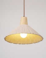 Concrete Pleated Pendant Lamp - Lamp Outdoor
