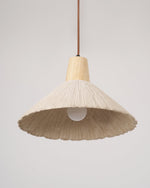 Concrete Pleated Pendant Lamp - Lamp Outdoor