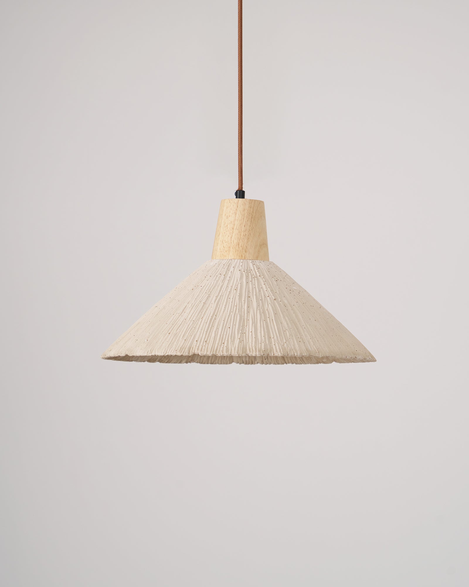 Concrete Pleated Pendant Lamp - Lamp Outdoor