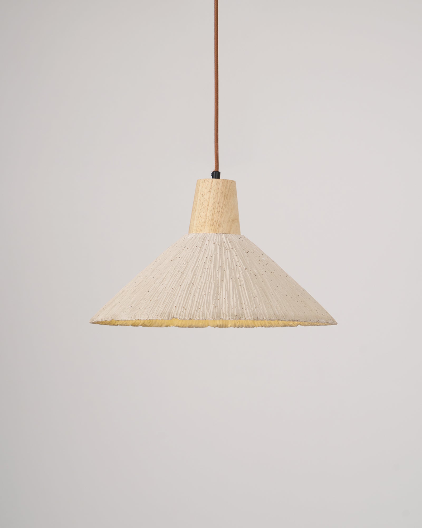 Concrete Pleated Pendant Lamp - Lamp Outdoor
