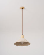 Concrete Pleated Pendant Lamp - Lamp Outdoor