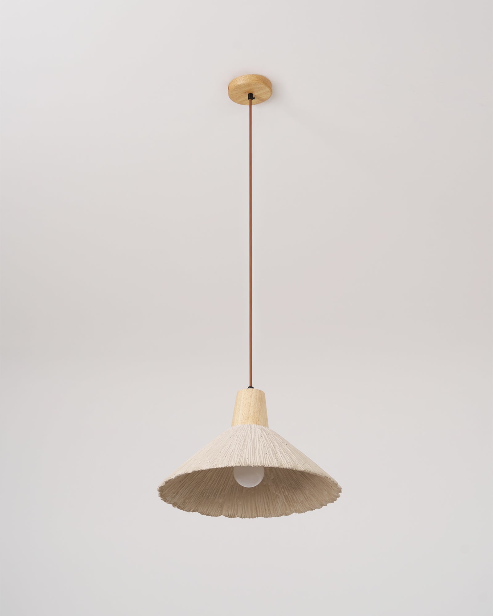 Concrete Pleated Pendant Lamp - Lamp Outdoor
