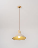 Concrete Pleated Pendant Lamp - Lamp Outdoor