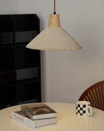 Concrete Pleated Pendant Lamp - Lamp Outdoor