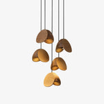 Elmiren Cluster Wood Pendant Light - Lamp Outdoor