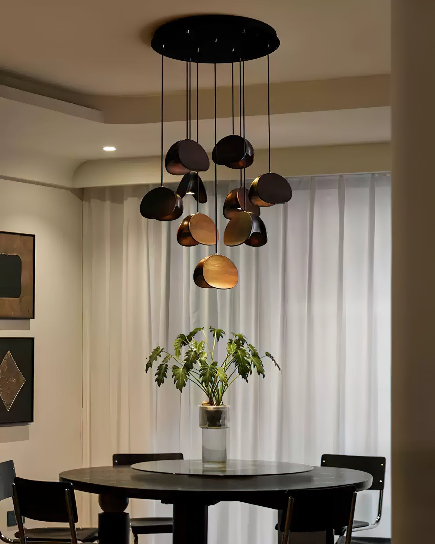 Elmiren Cluster Wood Pendant Light - Lamp Outdoor
