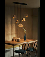 Elmiren Cluster Wood Pendant Light - Lamp Outdoor