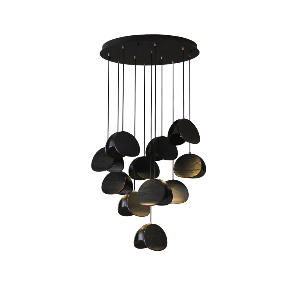Elmiren Cluster Wood Pendant Light - Lamp Outdoor