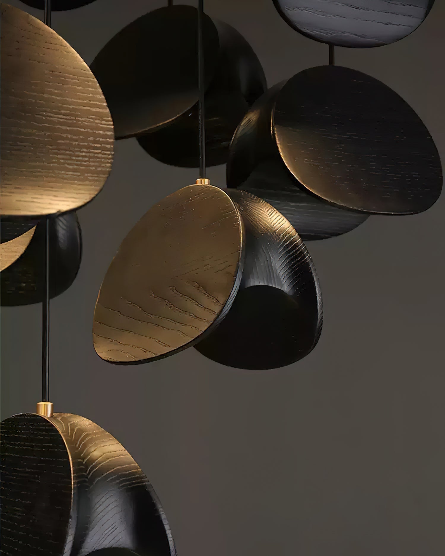 Elmiren Cluster Wood Pendant Light - Lamp Outdoor