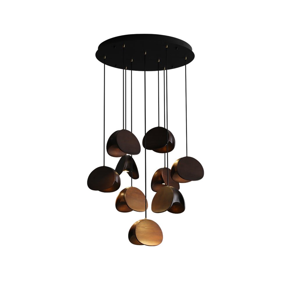 Elmiren Cluster Wood Pendant Light - Lamp Outdoor