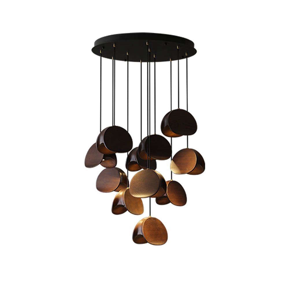 Elmiren Cluster Wood Pendant Light - Lamp Outdoor