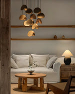 Elmiren Cluster Wood Pendant Light - Lamp Outdoor