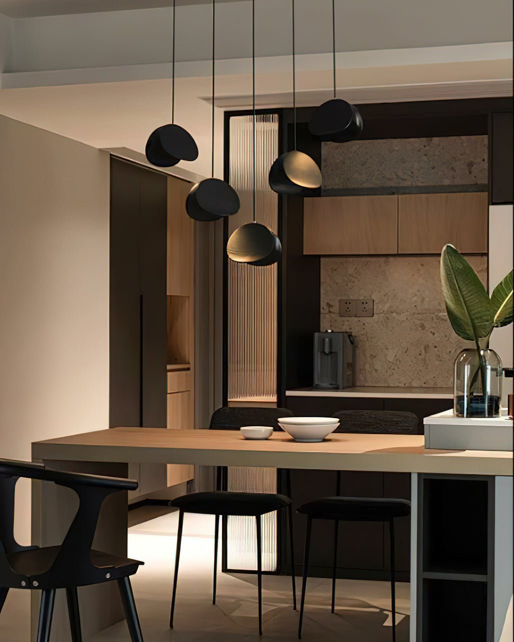 Elmiren Cluster Wood Pendant Light - Lamp Outdoor