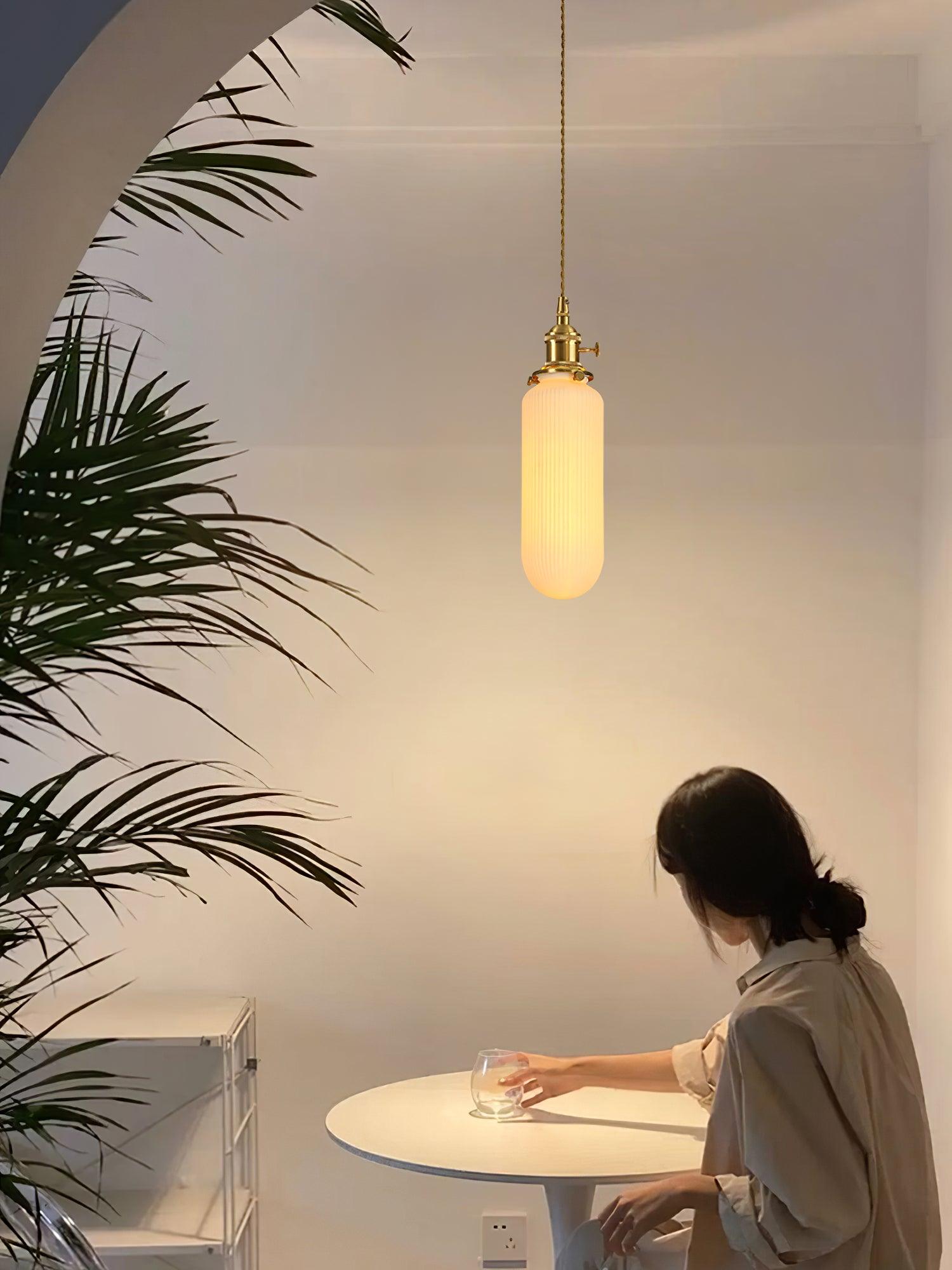 Liora Vintage Ceramic Pendant Light - Lamp Outdoor