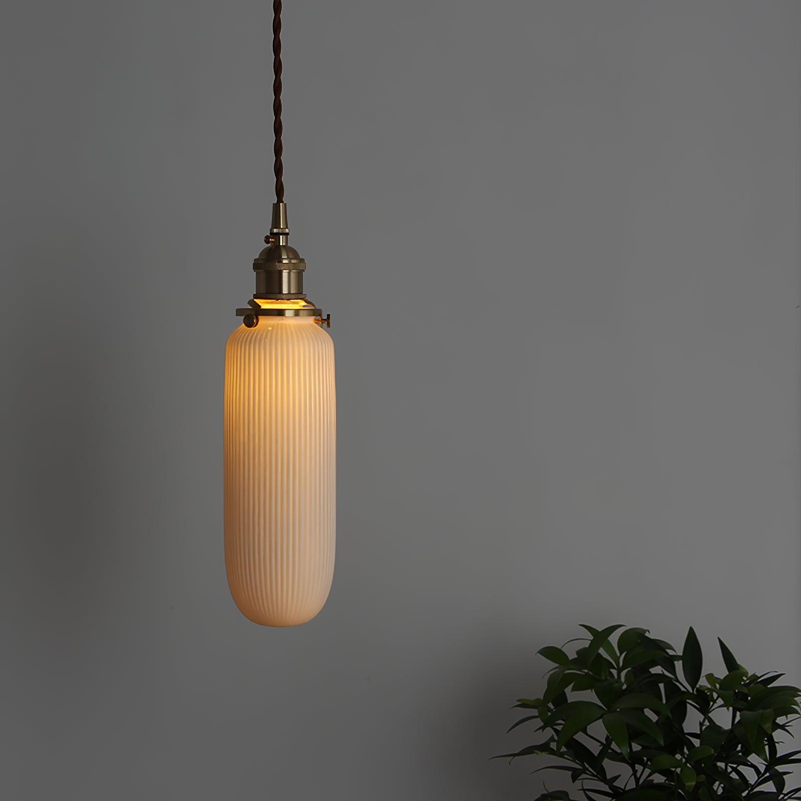 Liora Vintage Ceramic Pendant Light - Lamp Outdoor