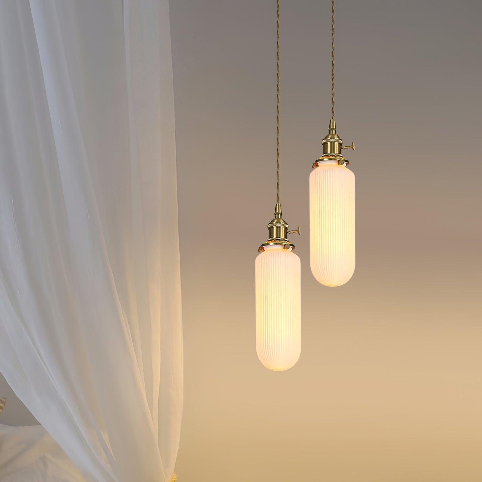 Liora Vintage Ceramic Pendant Light - Lamp Outdoor