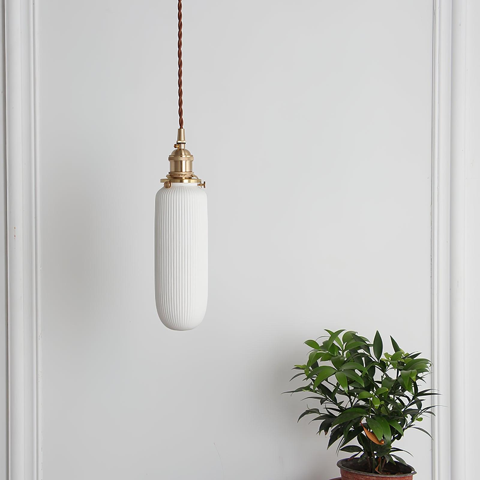 Liora Vintage Ceramic Pendant Light - Lamp Outdoor