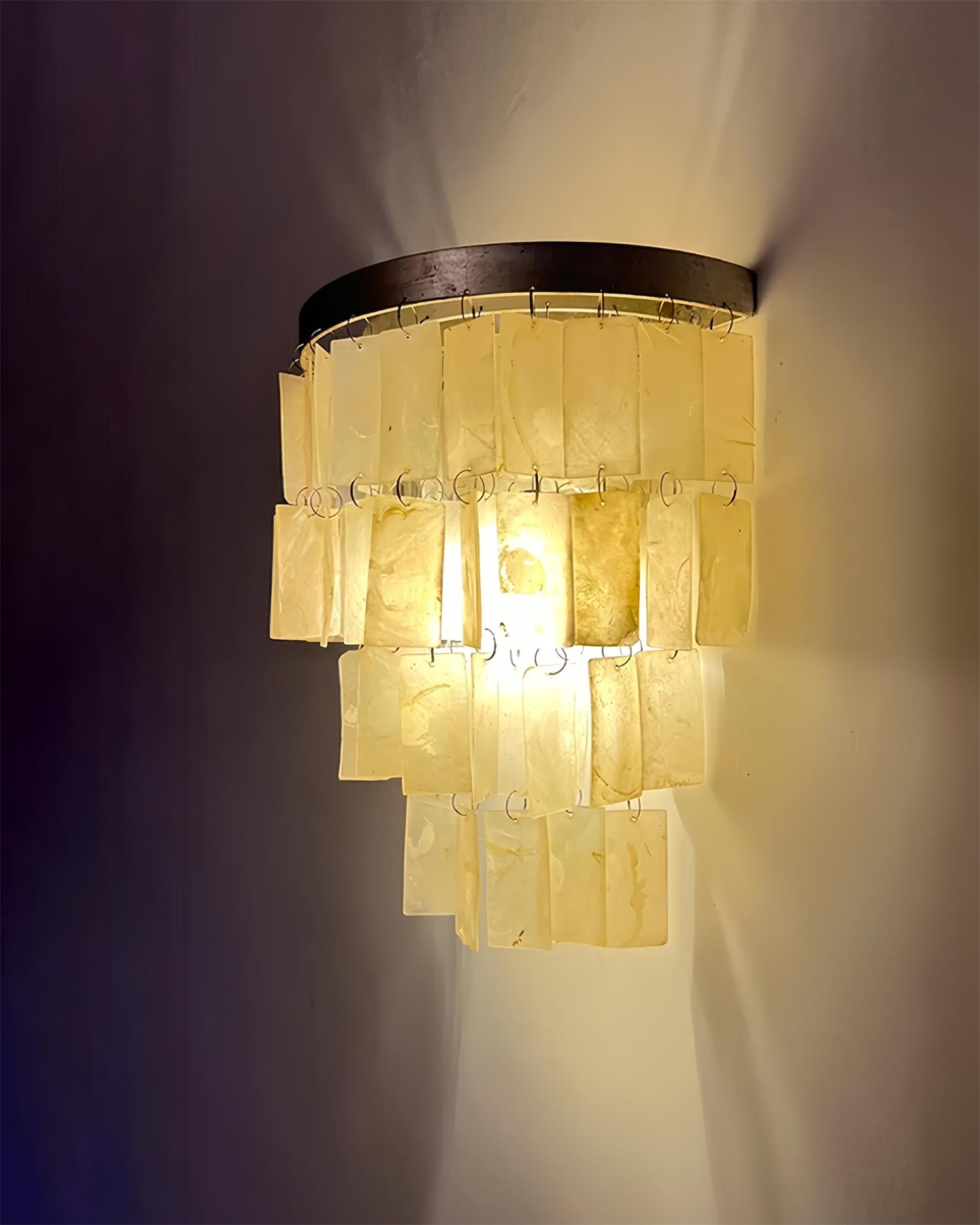 Skye Shell Tiered Wall Lamp - Lamp Outdoor