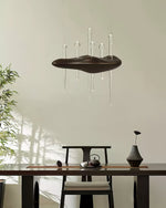 Umare Whimsical Oak Glass Pendant Light - Lamp Outdoor