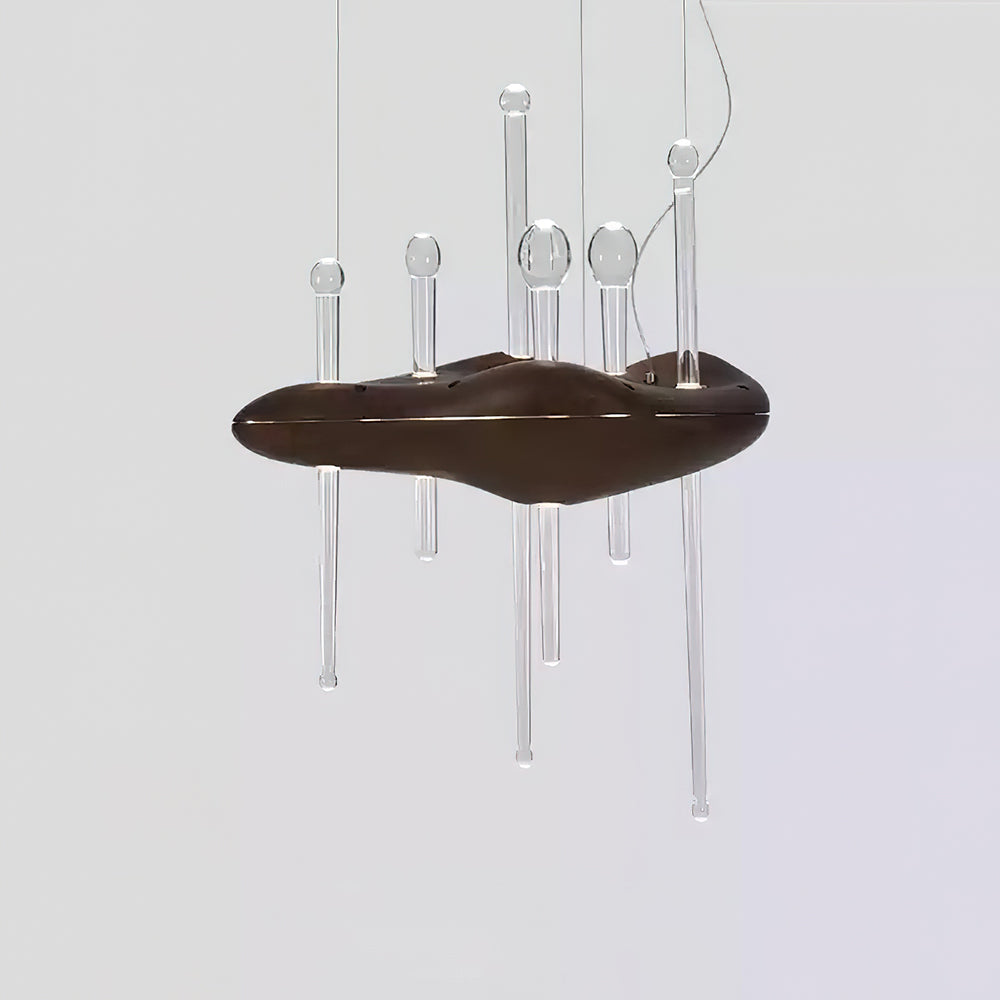 Umare Whimsical Oak Glass Pendant Light - Lamp Outdoor