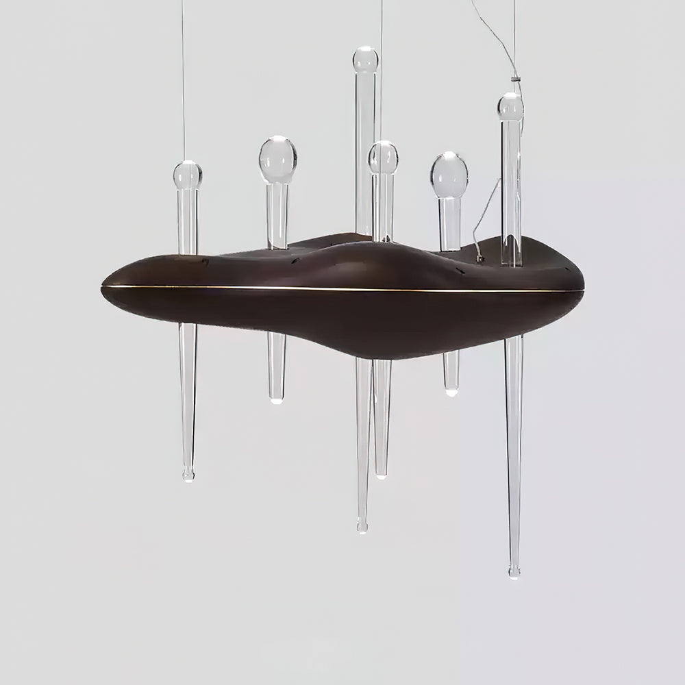 Umare Whimsical Oak Glass Pendant Light - Lamp Outdoor