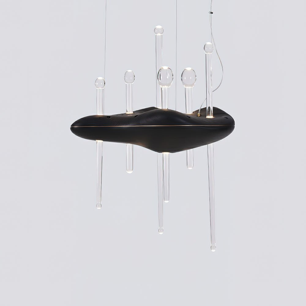 Umare Whimsical Oak Glass Pendant Light - Lamp Outdoor