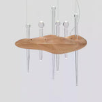 Umare Whimsical Oak Glass Pendant Light - Lamp Outdoor