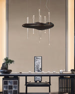 Umare Whimsical Oak Glass Pendant Light - Lamp Outdoor