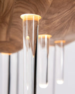 Umare Whimsical Oak Glass Pendant Light - Lamp Outdoor
