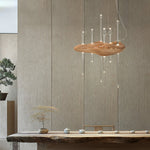 Umare Whimsical Oak Glass Pendant Light - Lamp Outdoor