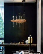 Umare Whimsical Oak Glass Pendant Light - Lamp Outdoor