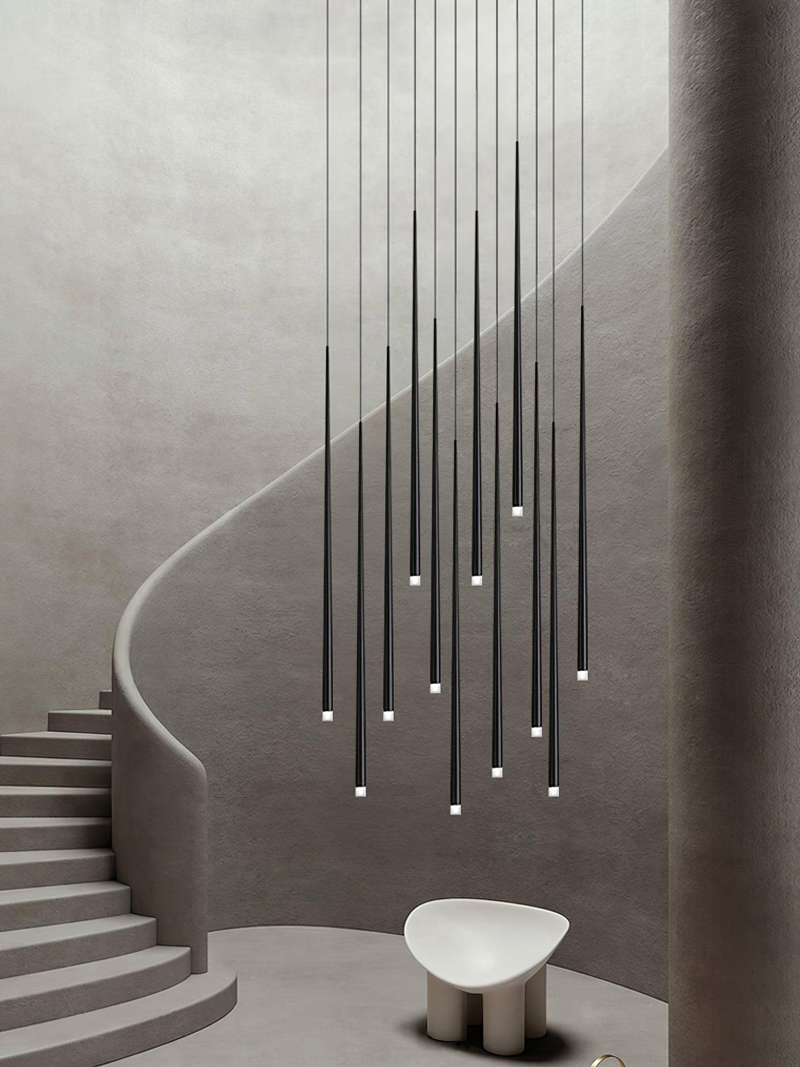 Slender Cone Chandelier - Lamp Outdoor