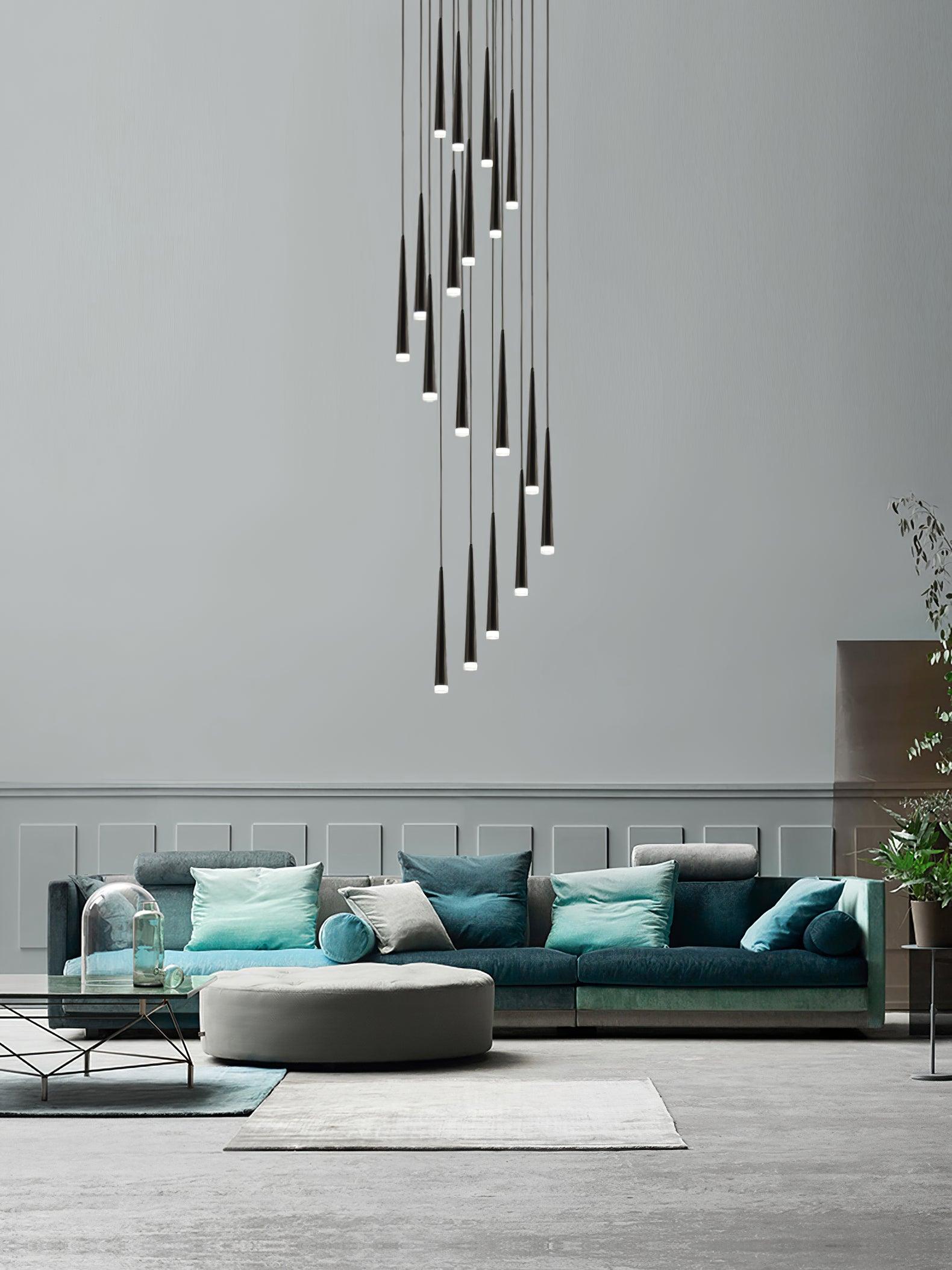 Slender Cone Chandelier - Lamp Outdoor