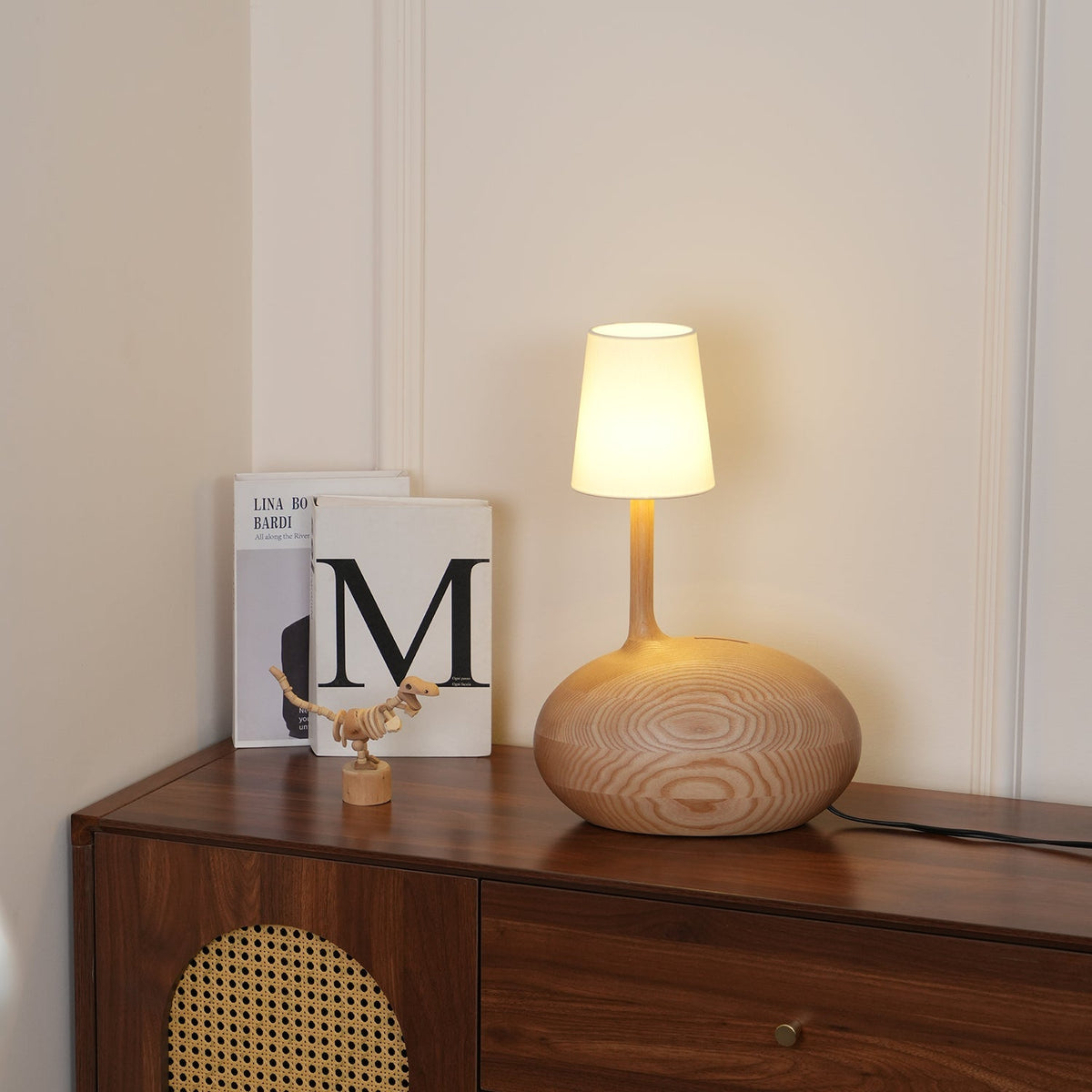 Slow Nature-inspired Wood Table Lamp