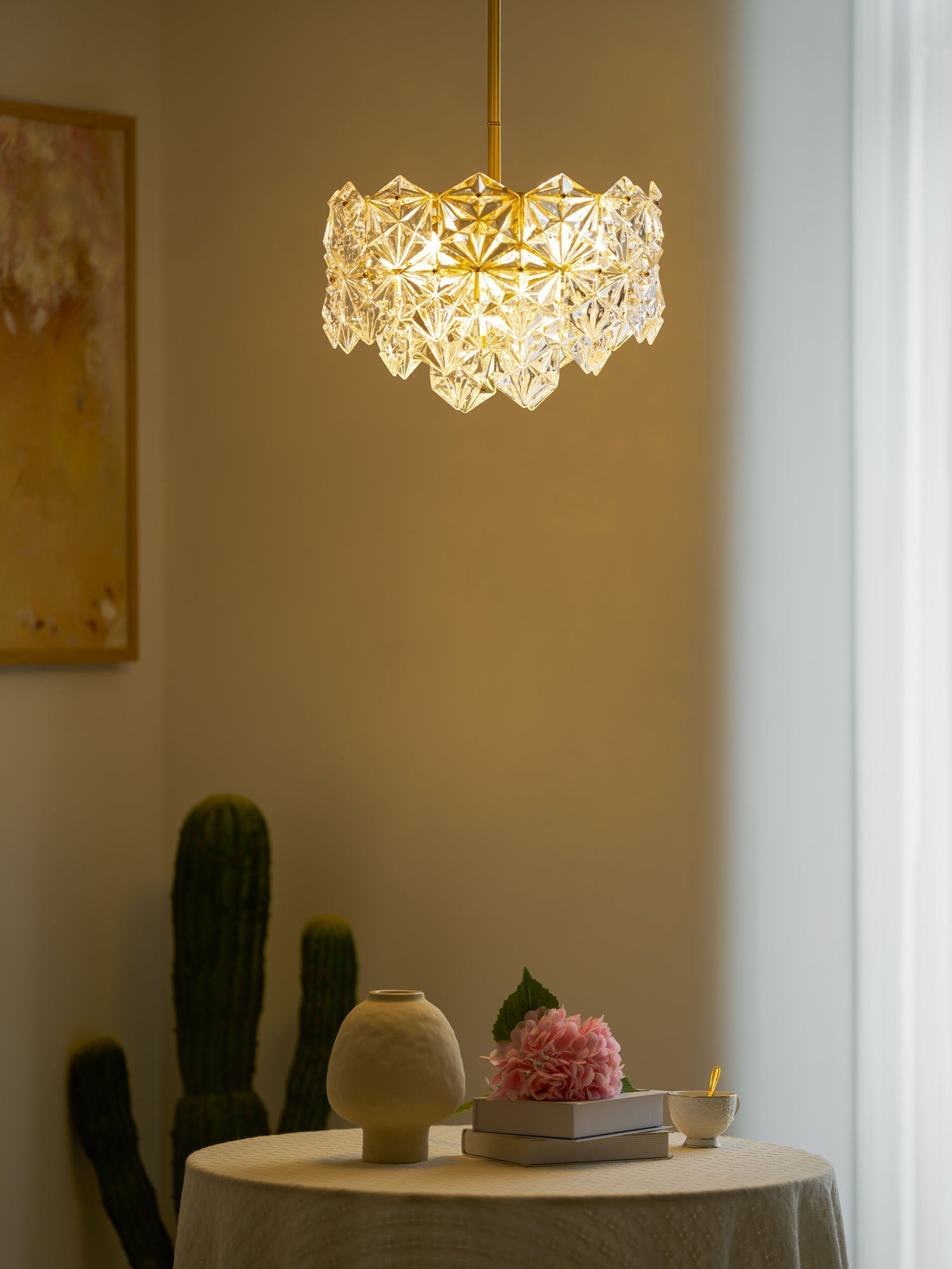 Snowflake Glass Chandelier - Lamp Outdoor