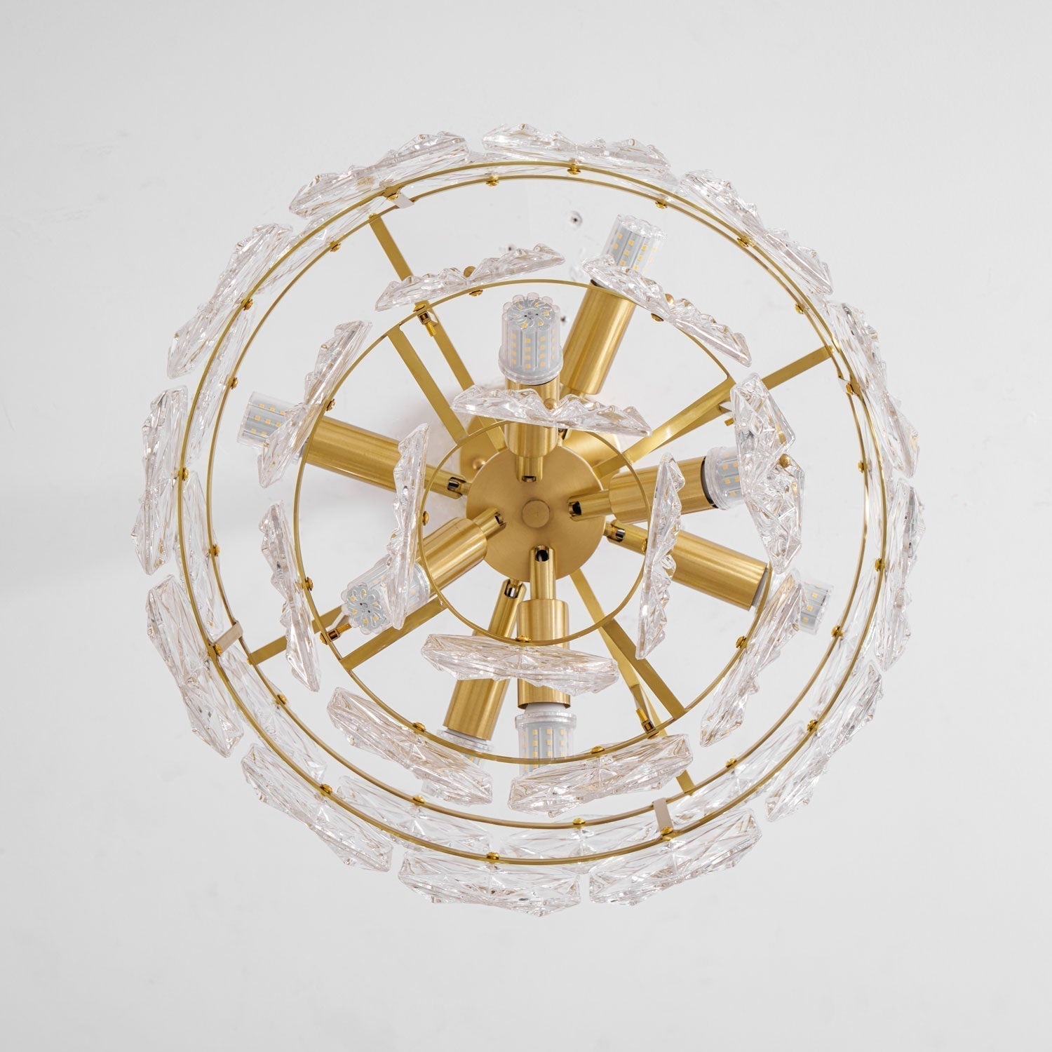 Snowflake Glass Chandelier - Lamp Outdoor