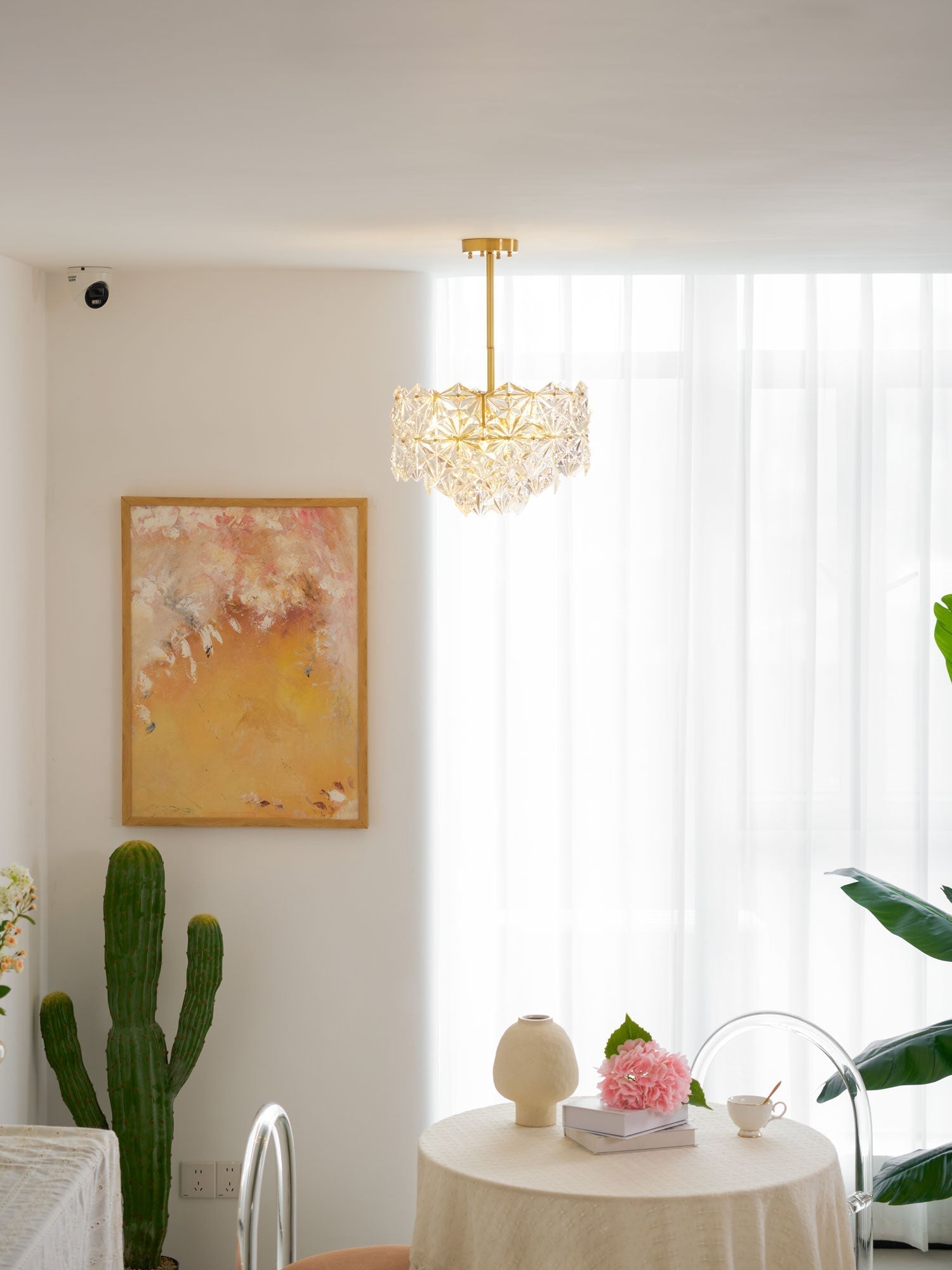 Snowflake Glass Chandelier - Lamp Outdoor