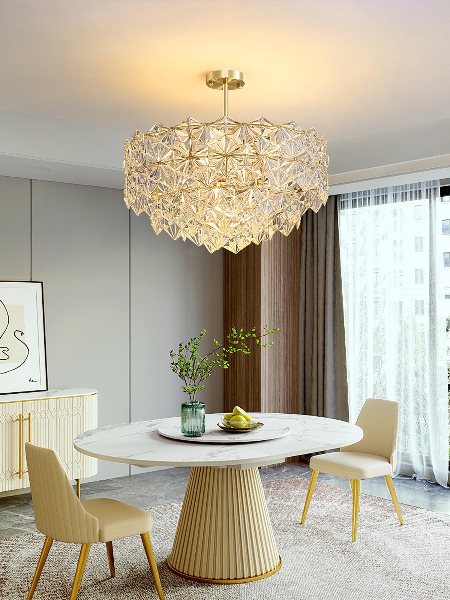 Snowflake Glass Chandelier - Lamp Outdoor