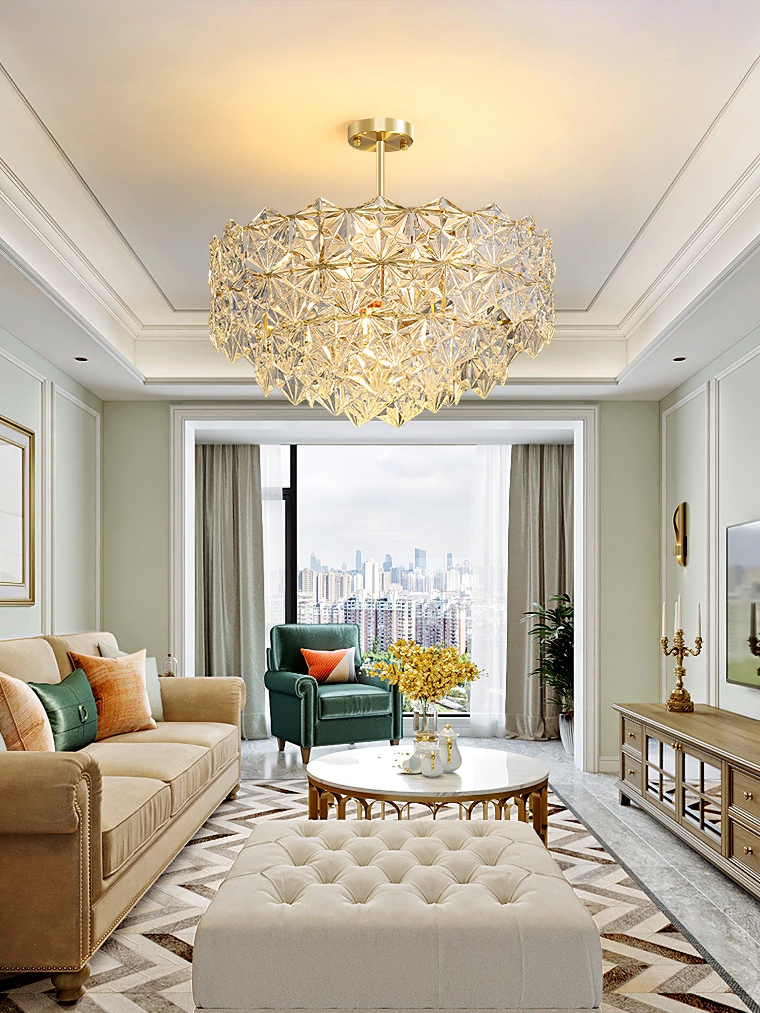 Snowflake Glass Chandelier - Lamp Outdoor