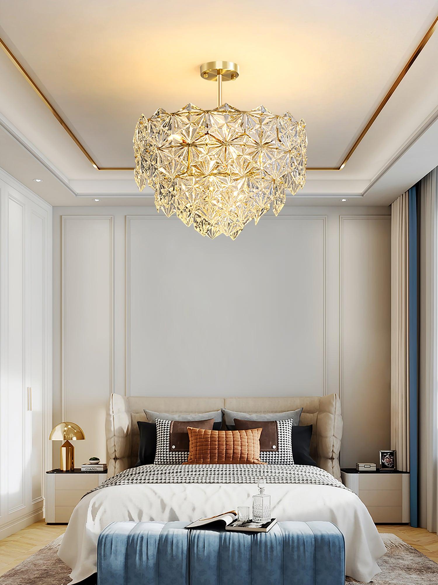 Snowflake Glass Chandelier - Lamp Outdoor