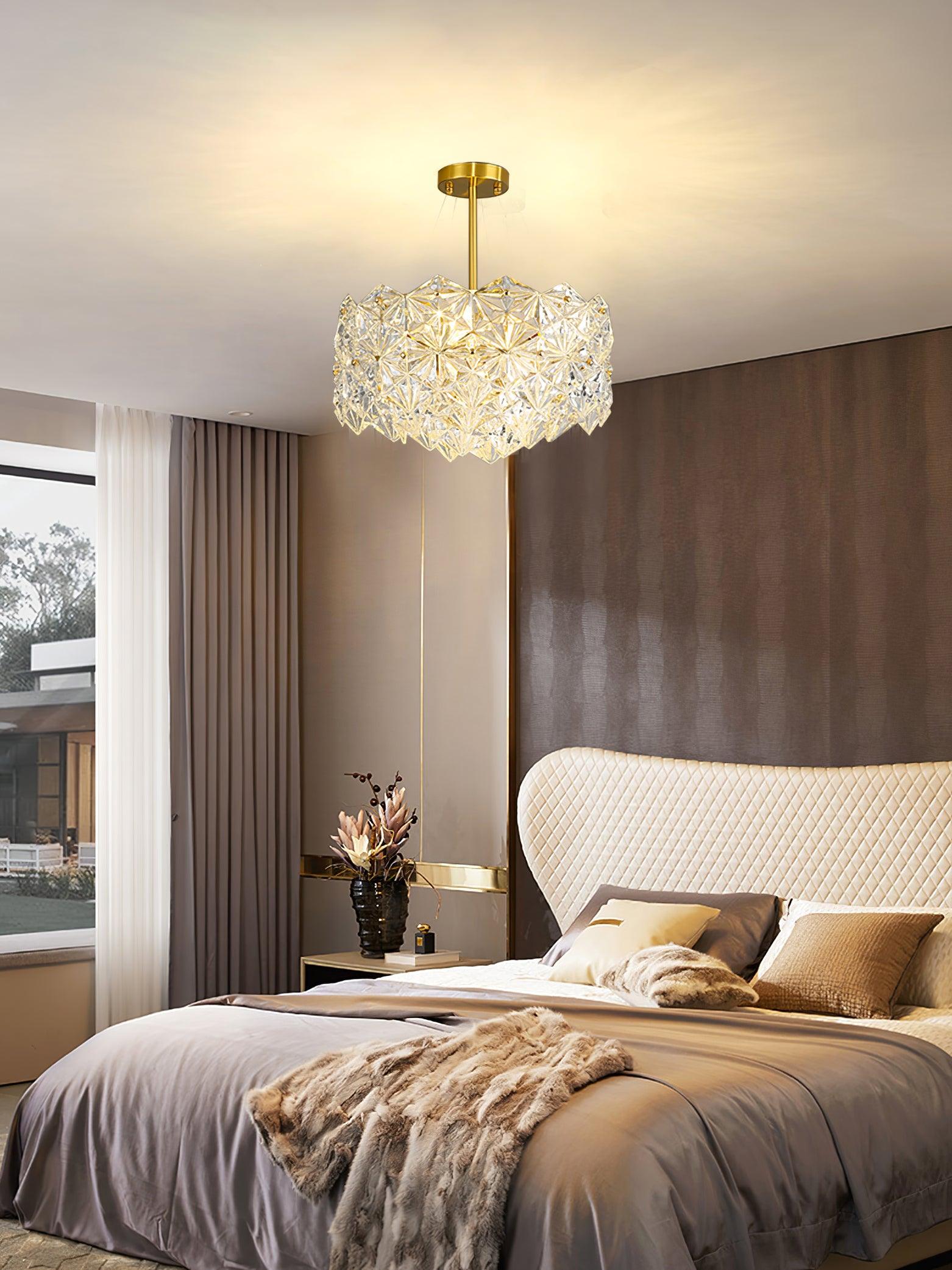 Snowflake Glass Chandelier - Lamp Outdoor