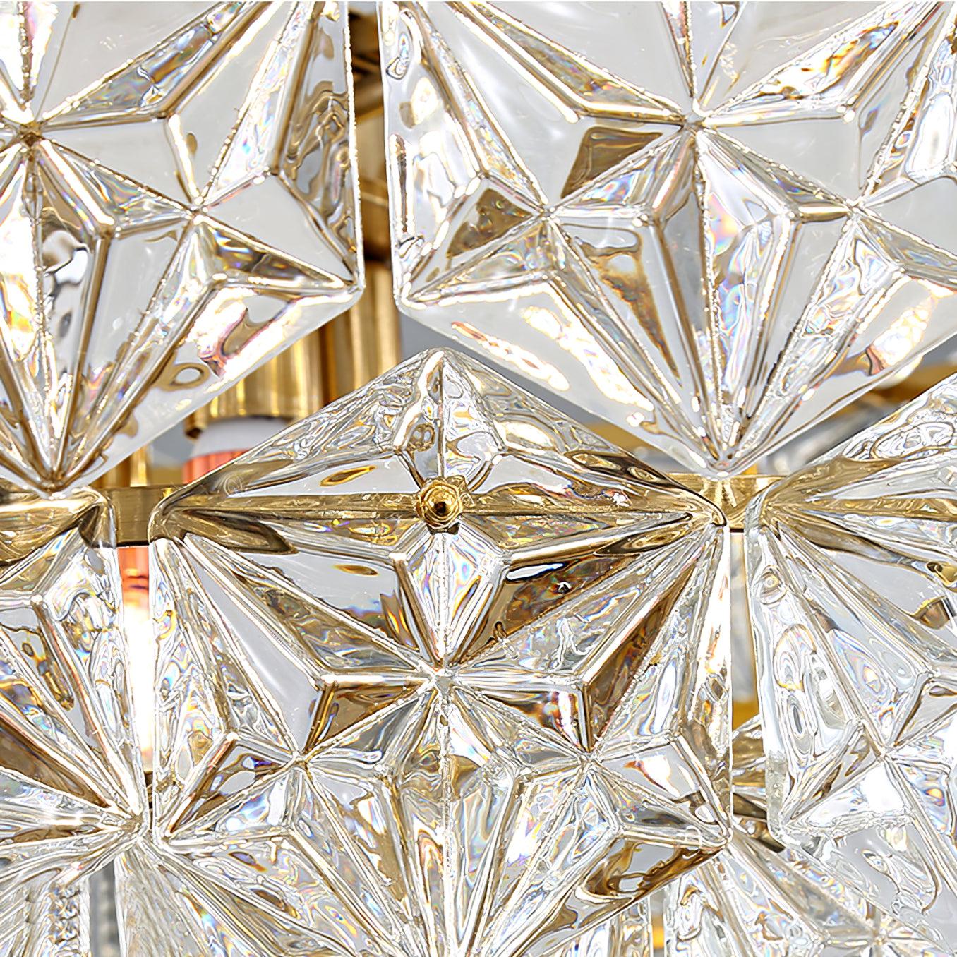 Snowflake Glass Chandelier - Lamp Outdoor