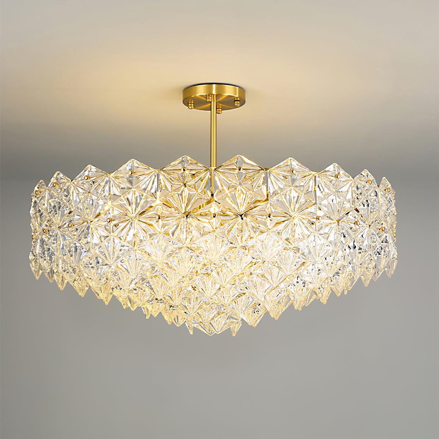 Snowflake Glass Chandelier - Lamp Outdoor