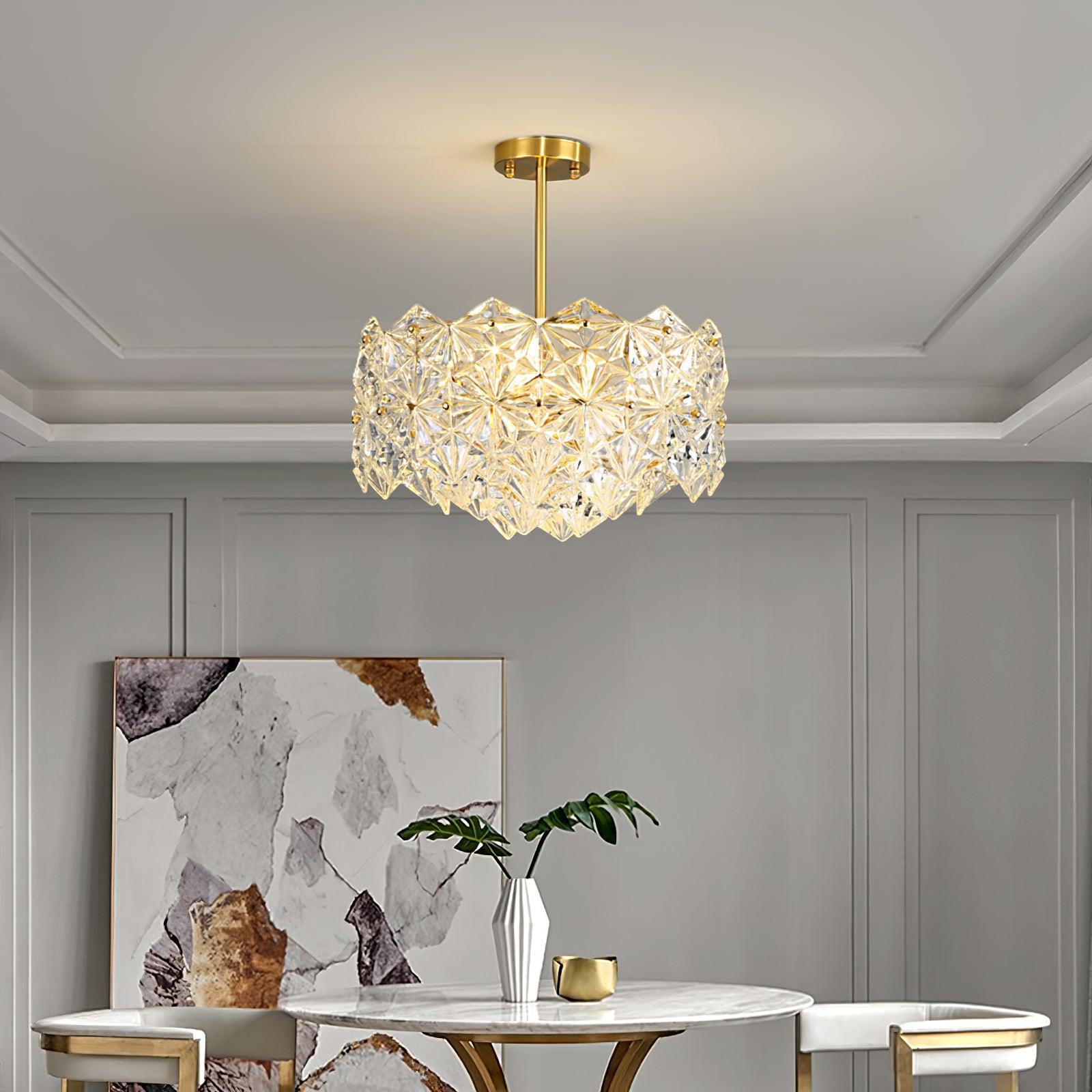Snowflake Glass Chandelier - Lamp Outdoor