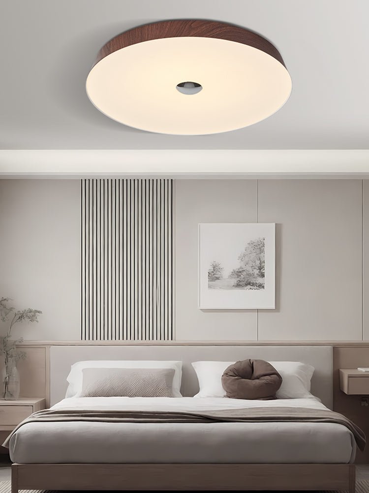 Solace Woodgrain Ceiling Light - Lamp Outdoor